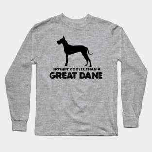 Great Dane Harlequin Great Danes Black and Fawn Great Danes Pattern in Red Long Sleeve T-Shirt